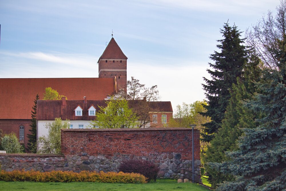 Средневековый замок в городе Кентшин