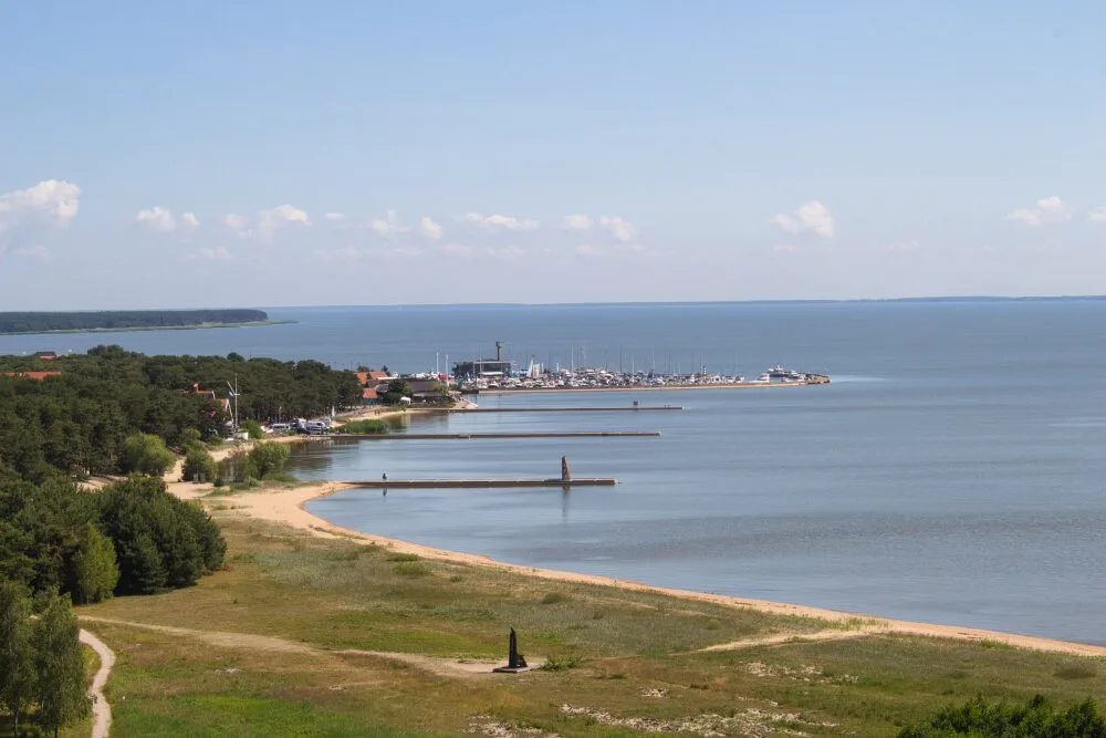 Куршская коса. Панорама Ниды с дюны Парнидис