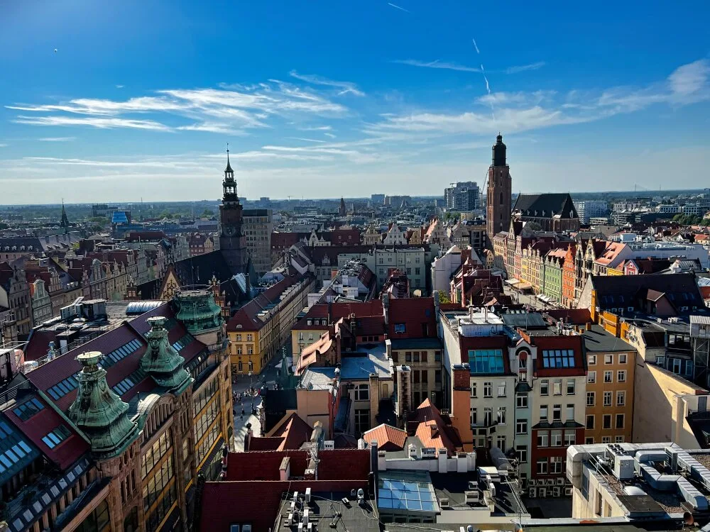 Вроцлав. Вид с Моста Кающихся