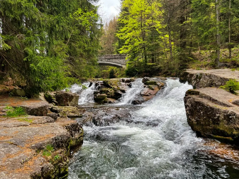 Крконоше. Водопады притока Эльбы