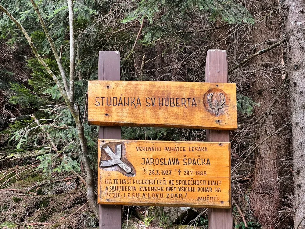Крконоше. Памятная табличка