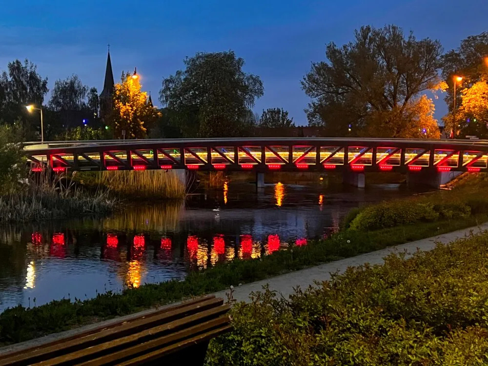 Элк, мост в парке Коперника