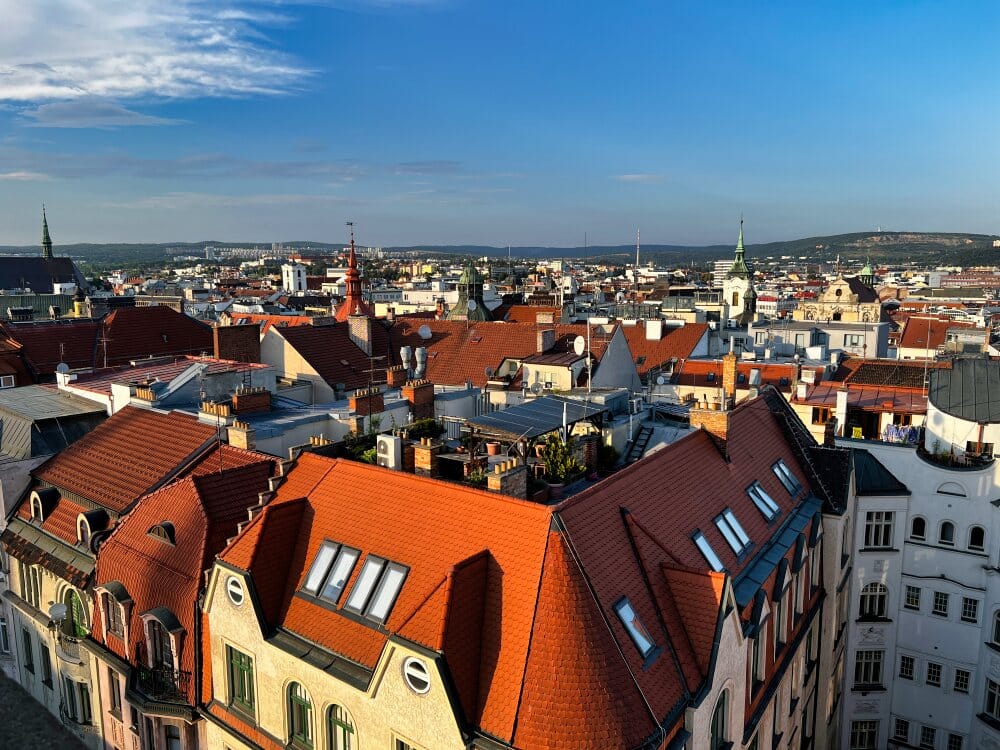 Панорама Брно со Старой ратуши